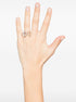 Anillo multipiedra Princesa Flor en oro rosa de 18 quilates